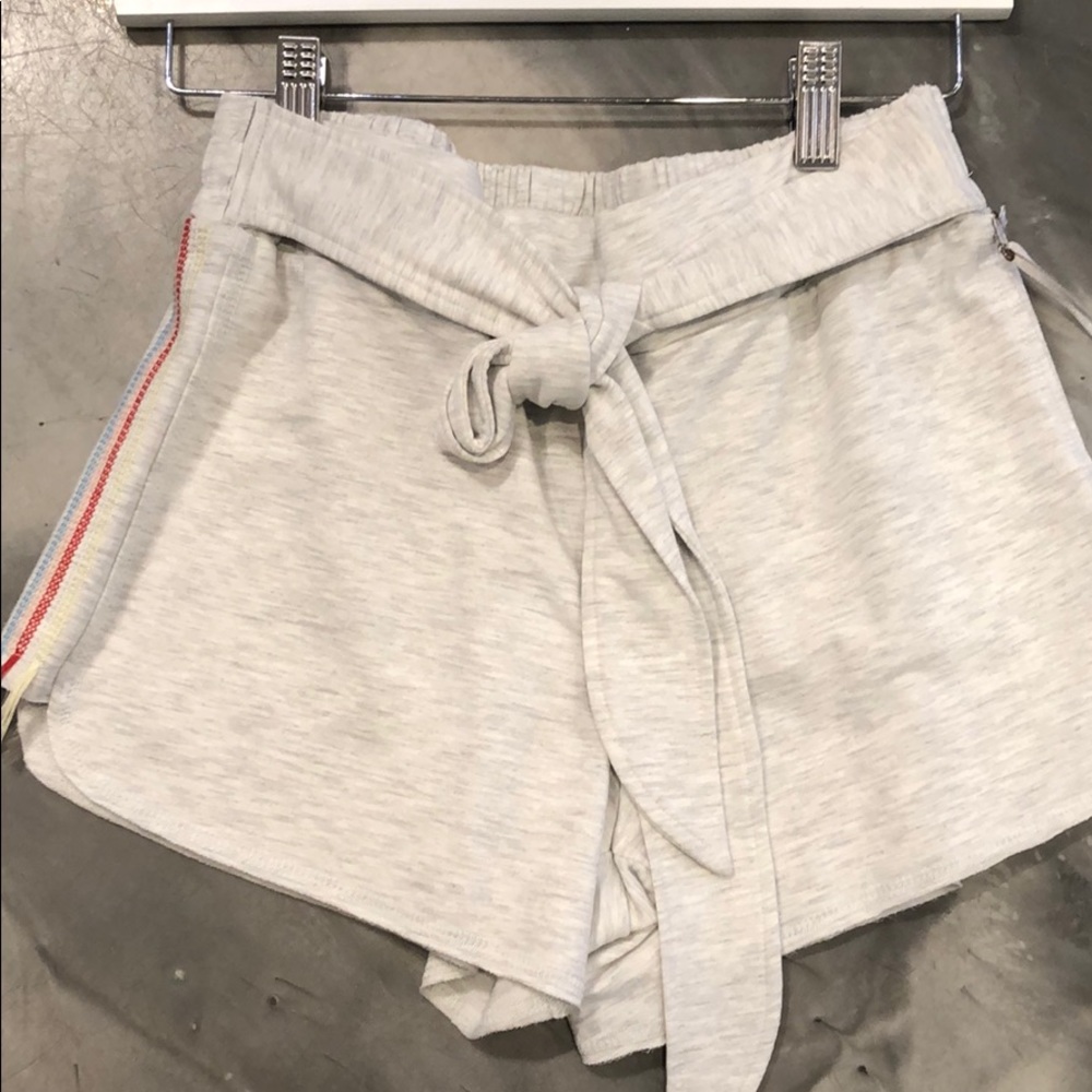 Sundays- Norma tie waist short heather grey